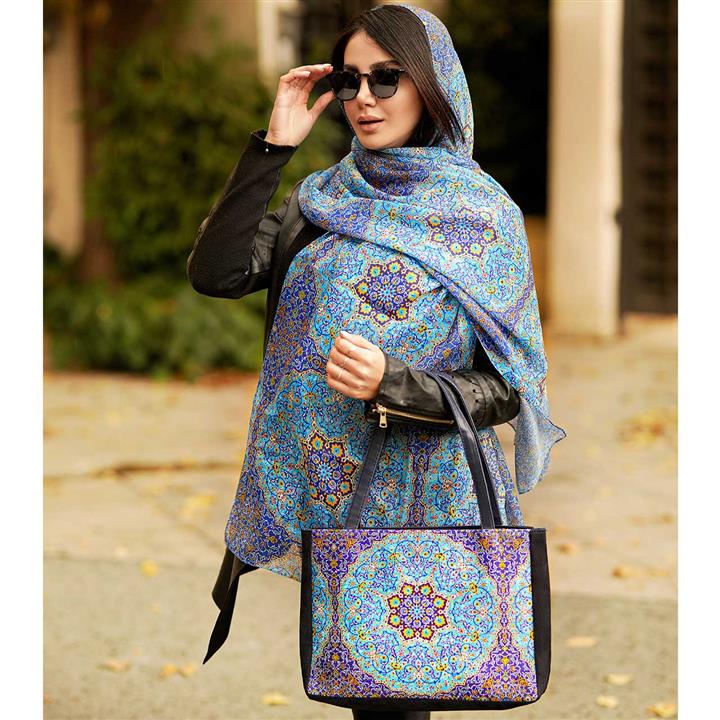 ست کیف و شال زنانه بهار کد ۰۸ Bahar Women Bag and Shawl Set Code 08